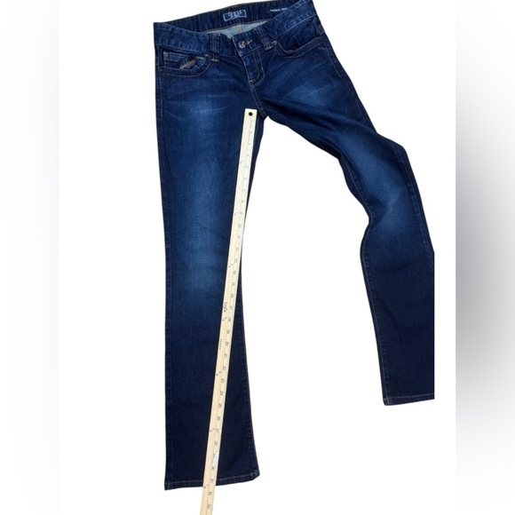 Women’s Y2k ORIGINAL Guess Jeans Dark Wash Daredevil Boot Size 26 EUC No holes - Picture 5 of 16